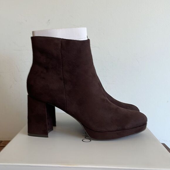 Calvin Klein Uda Booties Dark Brown Women size 9(MSRP$199) - Picture 7 of 13